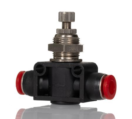 C00GP0600 Norgren C00GP Series Tube Flow Regulator, 6mm Tube Inlet Port x 12.5mm Tube Outlet Port
