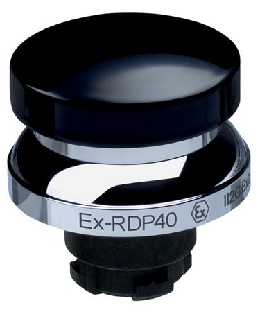 EX-RDP40SW Schmersal EX-RDP Series Black Momentary Push Button Head, 22.3mm Cutout, IECEx