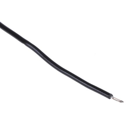 3051 BK005 Alpha Wire Hook-up Wire PVC Series Black 0.35 mm² Harsh Environment Wire, 22 AWG, 7/0.25 mm, 30m, PVC Insulation, 3051
