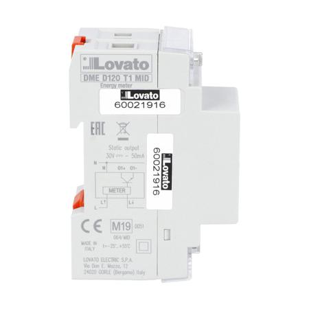DMED120T1MID Lovato DME 1 Phase LCD Digital Power Meter with Pulse Output