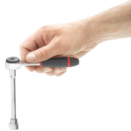 R-161BPB Facom 1/4 in Socket Wrench, Square Drive With Ratchet Handle