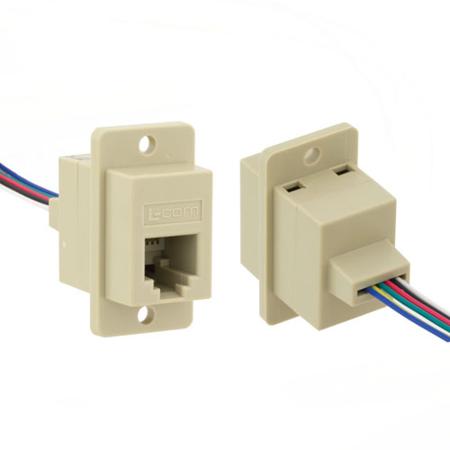 ECJ5046-IV L-Com ECJ, Cat3 1 Port Modular Connector