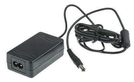 436-024 RS Pro 12.5W Desktop Power Supply, 100 → 240 V ac, 12V dc 1.04A Output Level IV 1 Output, 2-Pin UK, 3-Pin UK