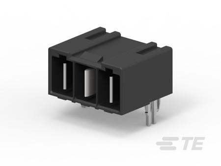 2204581-1 TE Connectivity ELCON Series Right Angle Board Mount PCB Header, 3 Contact(s), 5.7mm Pitch, 1 Row(s), Shrouded