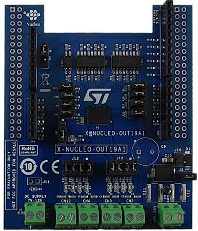 X-NUCLEO-OUT19A1 STMicroelectronics Expansion Board Power Management for IPS8160HQ-1 for programmable logic controllers