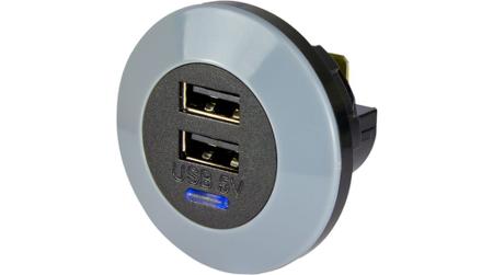 PVPRO-DFF Alfatronix Dual USB Car Charger, 32V dc Input, 5V dc Output USB Type A, 3A
