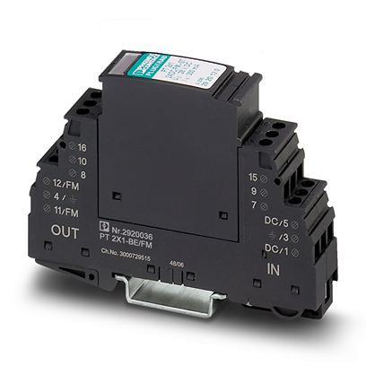 2920120 Phoenix Contact, PLUGTRAB PT Surge Protection Plug 250 V ac Maximum Voltage Rating 20kA Maximum Surge Current Surge