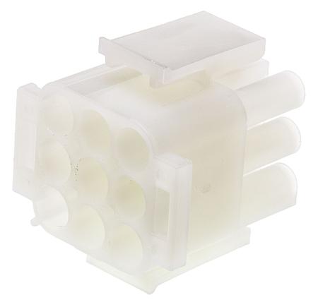 1-480706-0 TE Connectivity Universal MATE-N-LOK, 9 Way, 3 Row Male Connector Housing