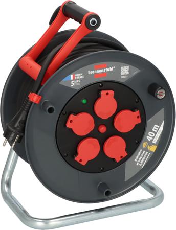 9232401100 brennenstuhl 40m 5 Socket Type E - French Cable Reel Open Reel, 230 V, IP44
