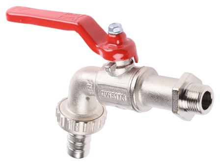 486-154 RS PRO Chrome Plated Brass Lever Bib Tap, 3/8in