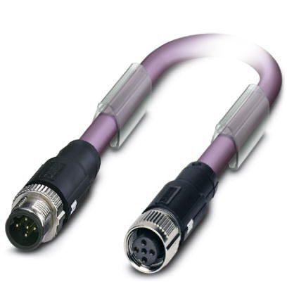 1539567 Phoenix Contact Straight Male M12 to Female M12 Actuator/Sensor Cable, 25m