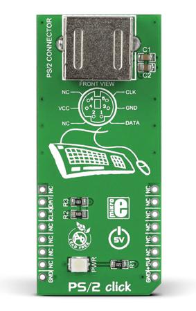 MIKROE-1576 MikroElektronika PS/2 MikroBus Click Board