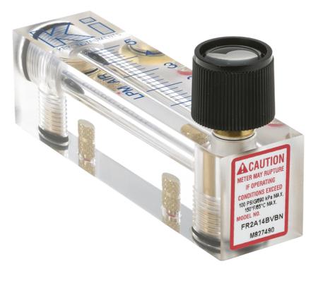 25102A14BVBN Key Instruments FR2000 Series Variable Area Flow Meter, 0.4 L/min → 5 L/min