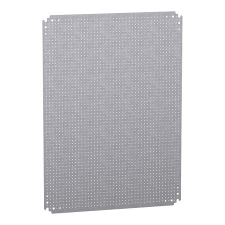 NSYMF86 Schneider Electric PanelSeT Series Perforated Mounting Plate, 765mm H, 550mm W for Use with Spacial CRN, Spacial S3D,