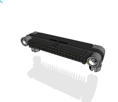 MHDAS2M040YCE51 Amphenol Socapex MHDAS Series Right Angle PCB PCB Header, 40 Contact(s), 1.27 mm Pitch, 2 Row, Shrouded