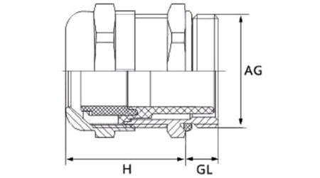 RND-465-00406 RND RND 465 Series Natural Nickel Plated Brass Cable Gland, PG9 Thread, 4mm min., 8mm max., IP68