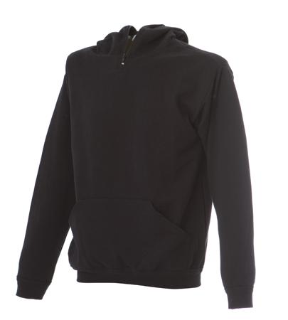 989273-XL-BLACK JRC 989273 Black 30% Polyester, 70% Cotton Sweat Shirt XL