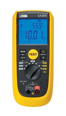 P01140838 Chauvin Arnoux CA 6528 Insulation & Continuity Tester, 250V Min, 1000V Max, CAT IV - RS Calibration