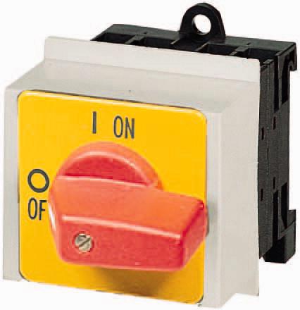 022632-P1-32-IVS-RT Eaton 3 Pole Panel Mount Isolator Switch - 32A Maximum Current, 15kW Power Rating, IP30 (Front)