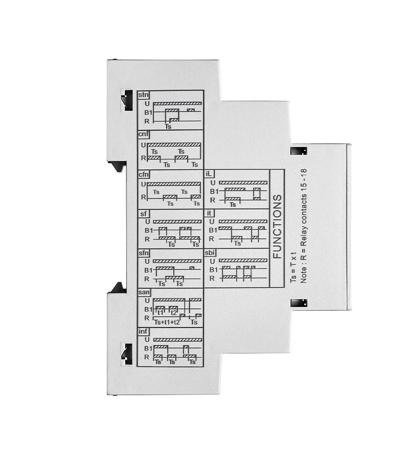 40-01-0001-1 Grasslin Tako MF 200 Series DIN Rail Mount Timer Relay, 12 → 230V ac, 0.1 → 3600000s