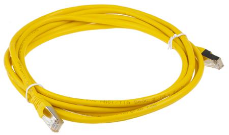 556-257 3m F/UTP, PVC Cat5e Ethernet Cable Assembly Yellow