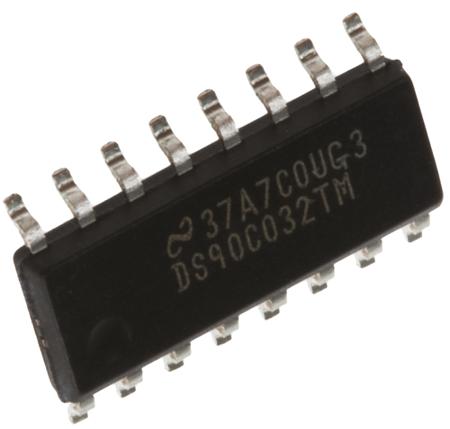 DS90C032TM/NOPB Texas Instruments , LVDS Receiver Quad TTL, 16-Pin SOIC