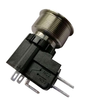 175-8164 SPDT Lock Push Button Switch, IP67, 25.2 Dia.mm, Panel Mount White LED, Power Symbol, 250 / 125V ac