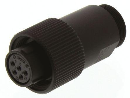 JR13WP-5S-71- Hirose JR-W Series, 5 Pole Cable Mount Connector Plug, Female Contacts, IP67, IP68