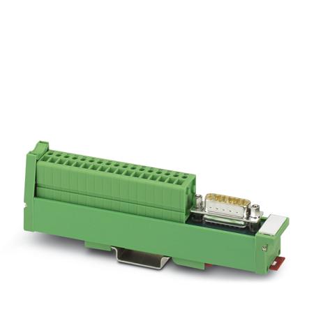 2959599 Phoenix Contact VARIOFACE SLIM LINE Series 15-Contact Female Interface Module, D-sub Connector, DIN Rail Mount, 37.5A