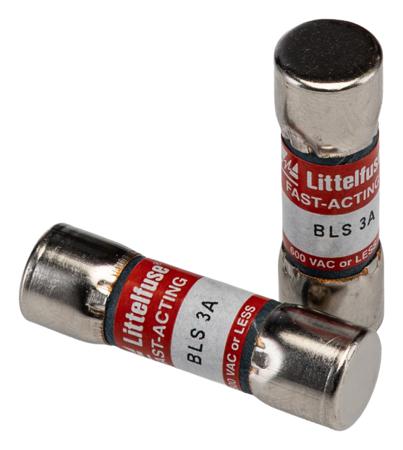 0BLS003-T Littelfuse BLS 3 Multimeter Fuse, 3A 600V, For Use With 25 Series, 8060A, 8062A Series