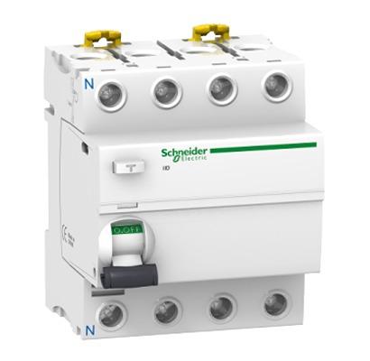 A9R22463 Schneider Electric A9R RCCB, 63A, 4 Pole, 415V