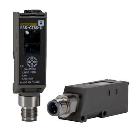 E3S-CT66 Omron Through Beam (Emitter and Receiver) Photoelectric Sensor 0 → 30 m Detection Range NPN, PNP IP67