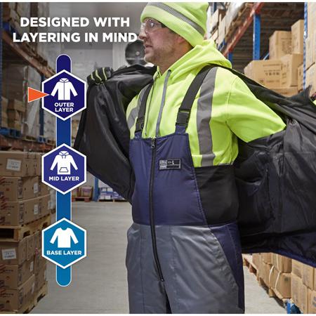 41266 Ergodyne Navy Reusable Coverall, XXL
