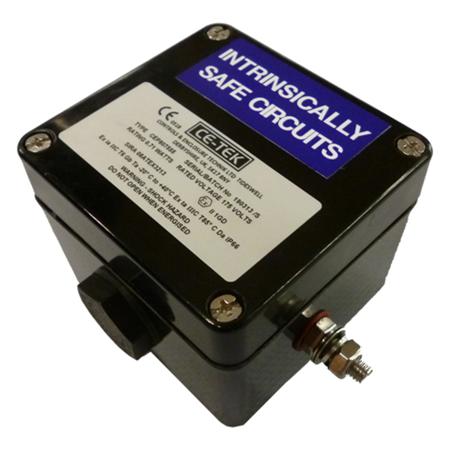 CEP807555PAI CE-TEK CEP Series Black Polyester Junction Box, IP66, 10 Terminals, ATEX, 75 x 80 x 55mm