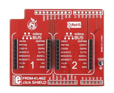 MIKROE-1795 MikroElektronika FRDM KL46 Click Shield