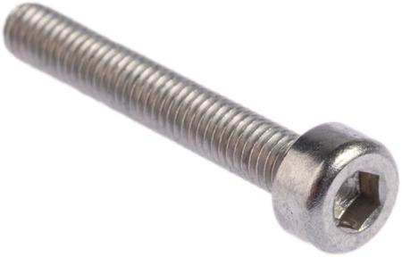 304-4429 RS PRO Stainless Steel Hex Socket Cap Screw, DIN 912, M3 x 20mm