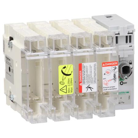 GS2G4 Schneider Electric 63A DIN 00C Fuse Switch Disconnector, 690V ac