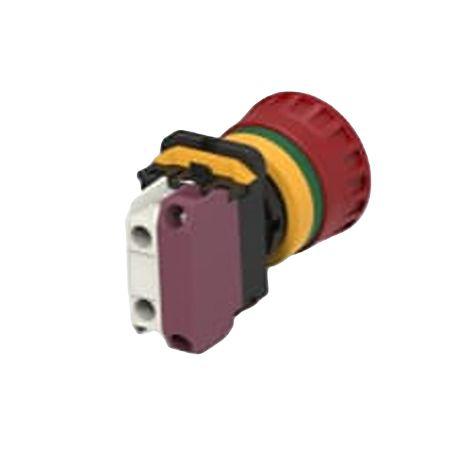 PBES22L014R TE Connectivity PBES22 Series Illuminated Emergency Stop Push Button, Panel Mount, 22.3mm Cutout, 1NC, IP20, IP65