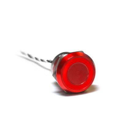 MC25LORGR Bulgin Capacitive Switch Latching NO,Illuminated, Green, Red, IP68, IP69K Red Anodised