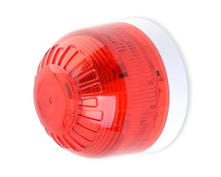 PSB-0231 Klaxon PSB Series Red Beacon, 10 → 60 V, IP21, Base Mount