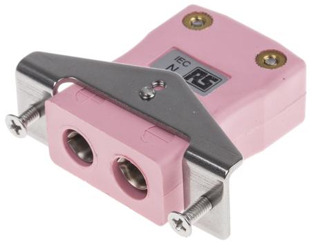 774-7292 RS Pro IEC Standard Quick Wire Panel Socket for use with Type N Thermocouple