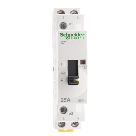 A9C25732 Schneider Electric Acti9 iCT iCT Contactor, 230 V ac Coil, 2-Pole, 25 A, 2NO, 250 V ac
