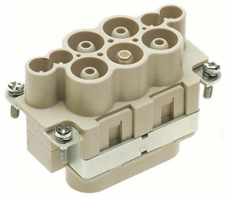 09380082601 HARTING Heavy Duty Power Connector Insert, 63A, Male, Han-Com Series, 4 Contacts