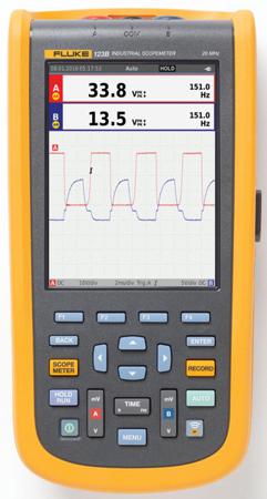 FLUKE-123B/INT Fluke 120B Series, 20 MHz Handheld Oscilloscope, 2