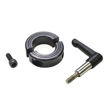 LV-MSP-25-F Ruland Shaft Collar, Two Piece, Quick Clamp, Bore 25mm, OD 45mm, W 15mm, 1215 Lead-Free Carbon Steel