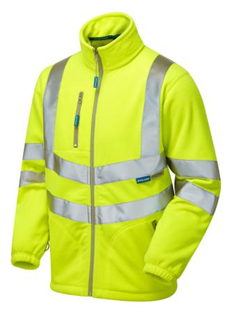 P507-M PULSAR P507 Yellow Unisex Hi Vis Fleece Jacket, M