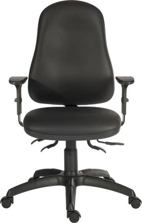 625-804 RS PRO Black Plastic Operator Chair, 150 Weight Capacity