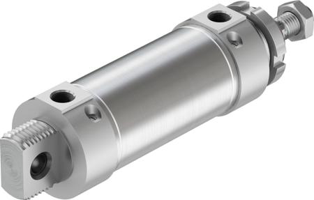 DSNU-63-80-PPV-A Festo Pneumatic Roundline Cylinder 63mm Bore, 80mm Stroke,  Series, Double Acting