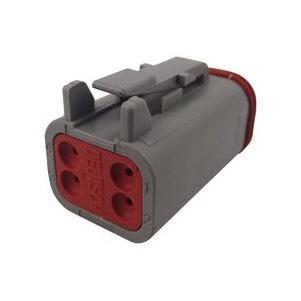 DT06-4S Deutsch DT Series, 2 Row 4 Way Plug Connector