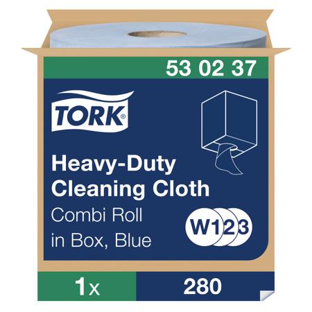 530237 Tork Box of 1 Blue Tork Heavy-Duty Cleaning Cloth Cloths